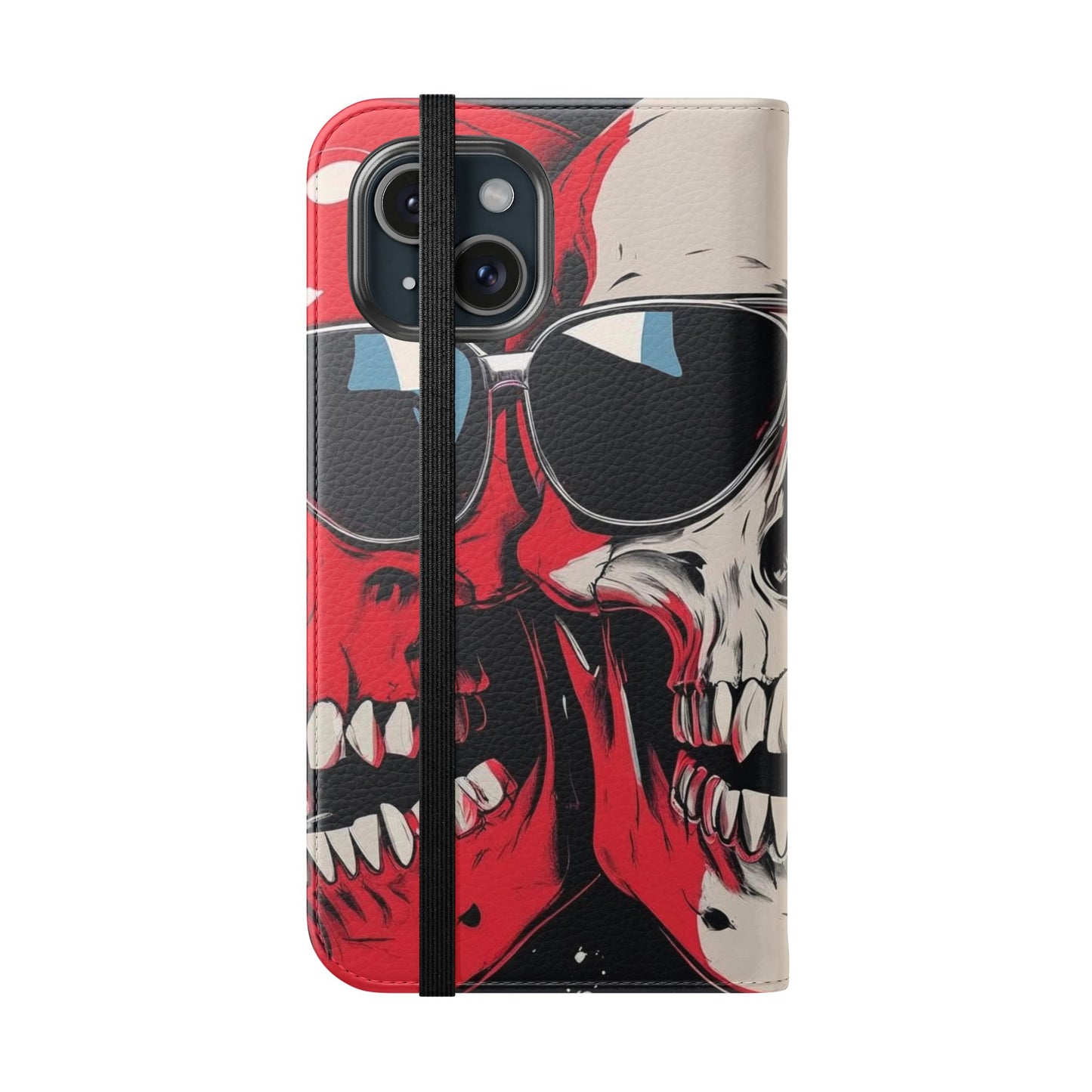 We Three Skulls Flip Case
