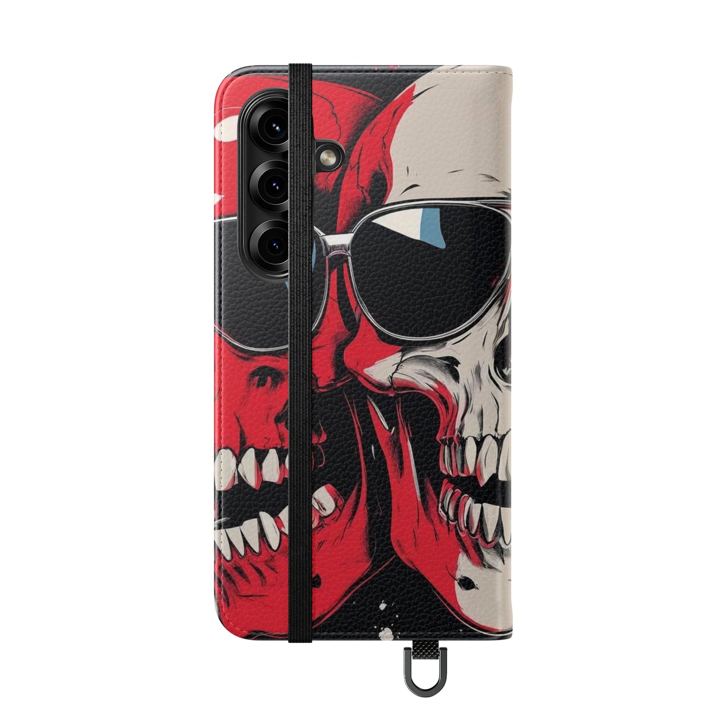 We Three Skulls Flip Case