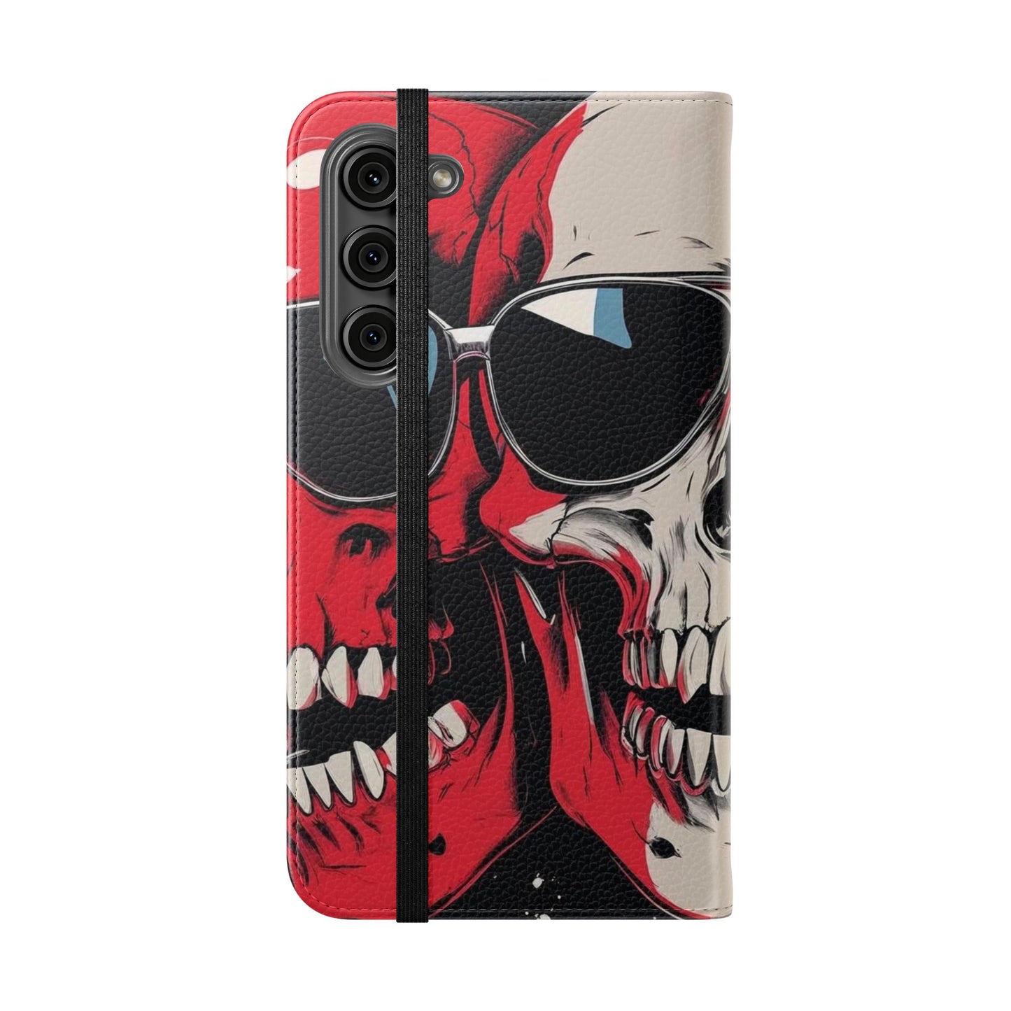 We Three Skulls Flip Case
