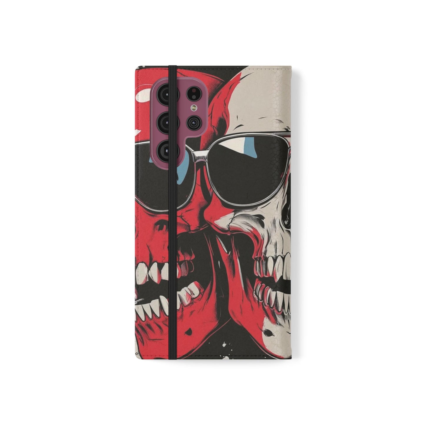 We Three Skulls Flip Case