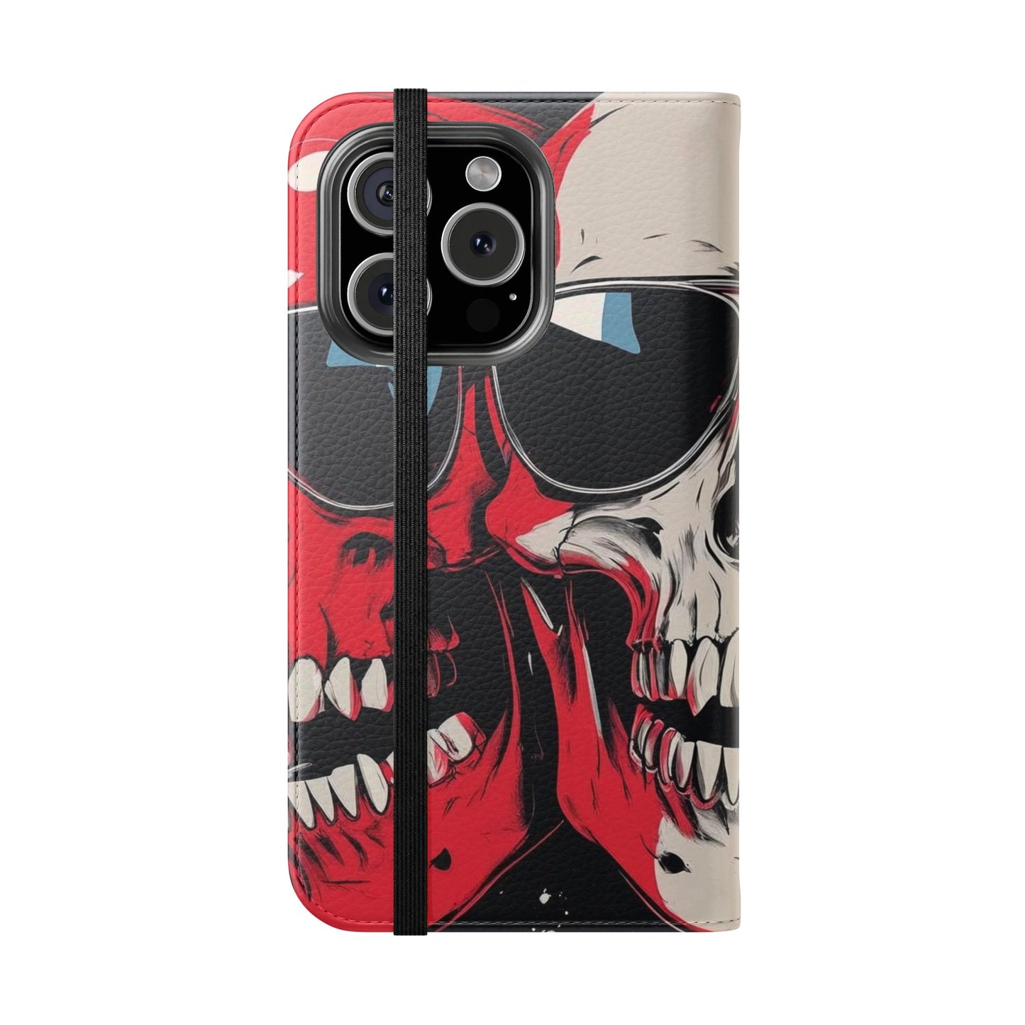 We Three Skulls Flip Case