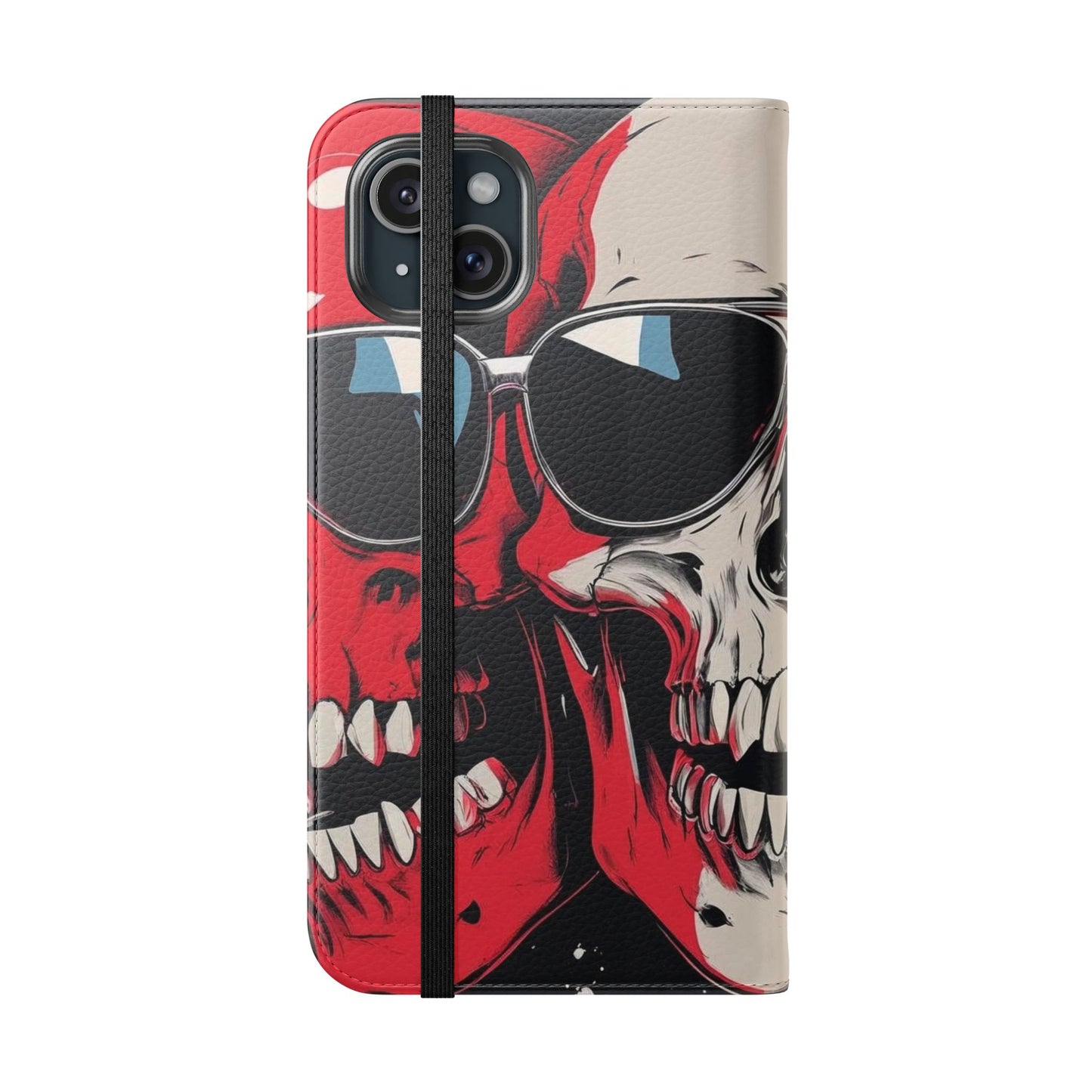 We Three Skulls Flip Case