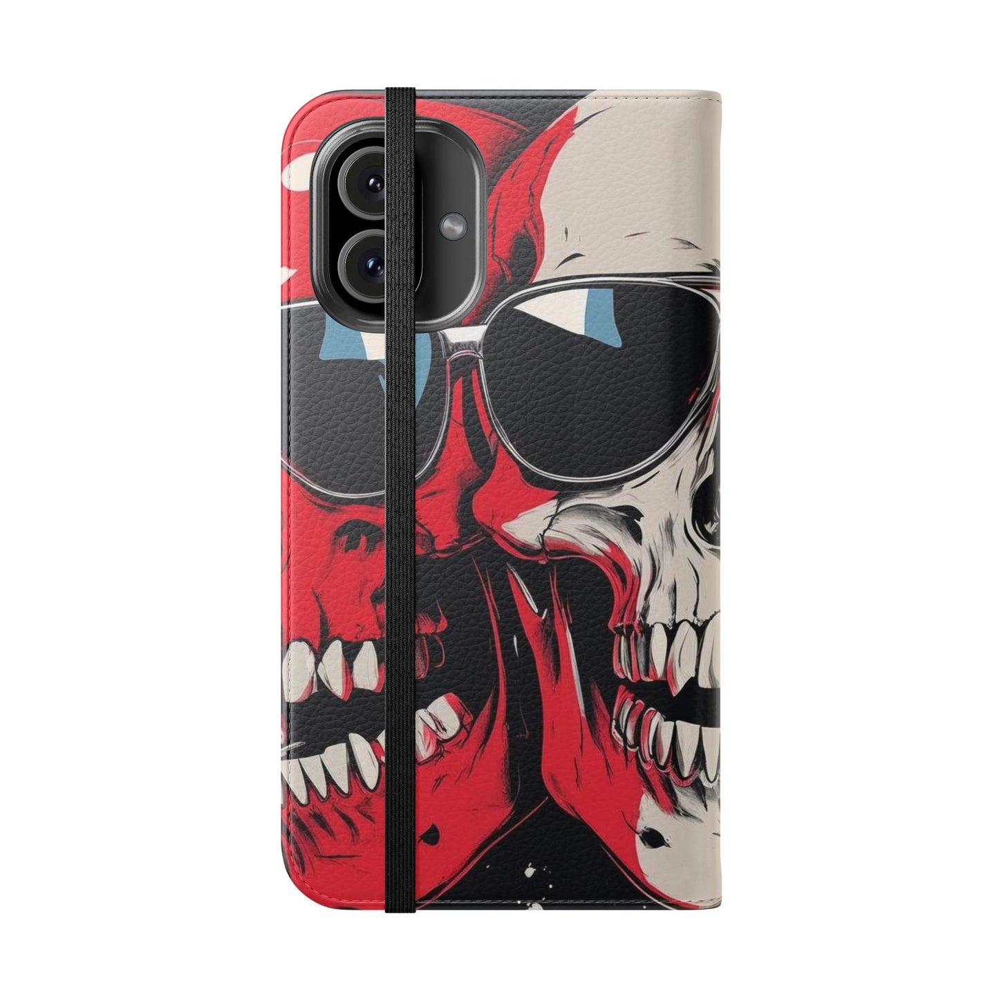 We Three Skulls Flip Case