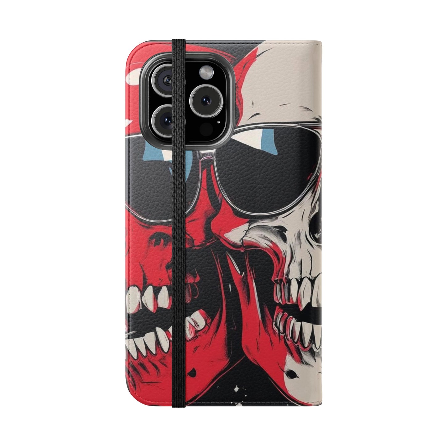 We Three Skulls Flip Case