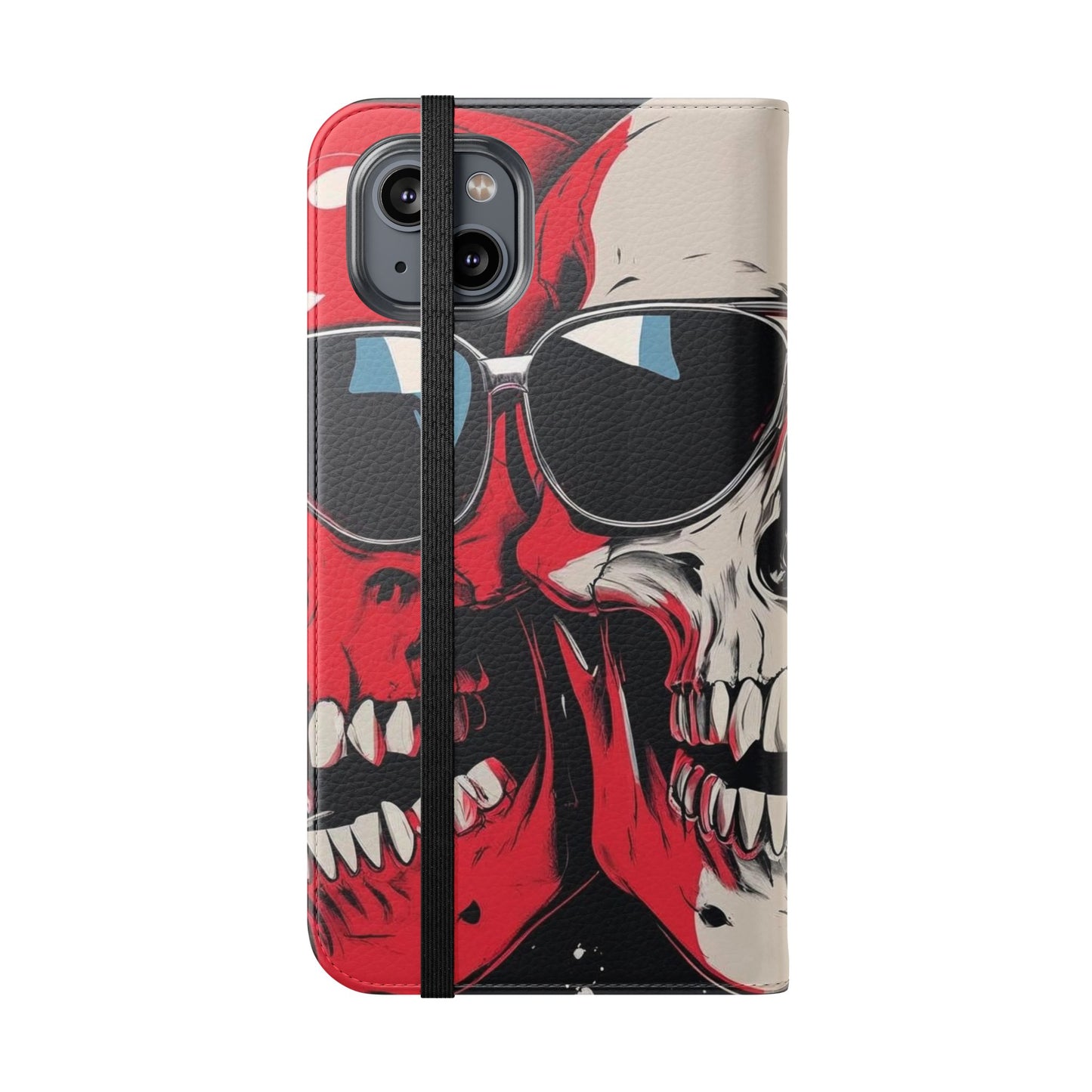 We Three Skulls Flip Case