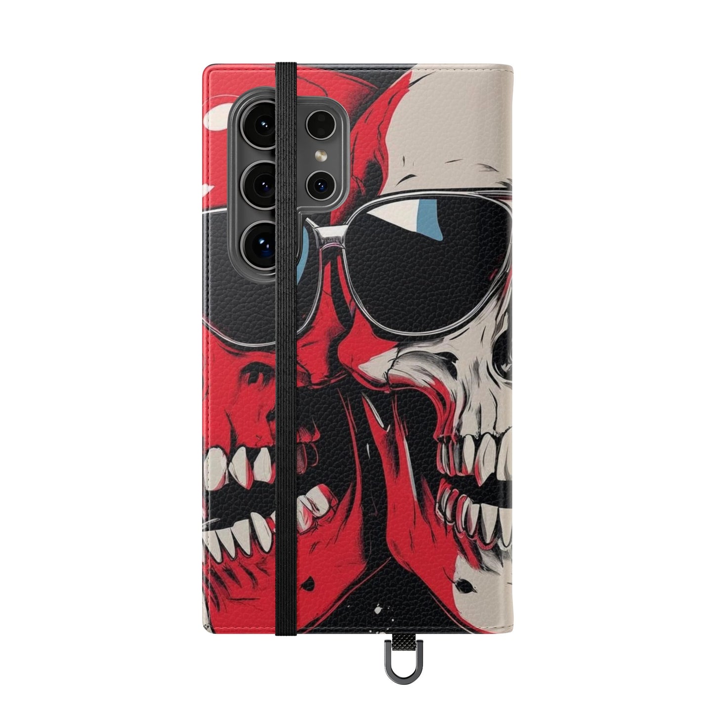 We Three Skulls Flip Case