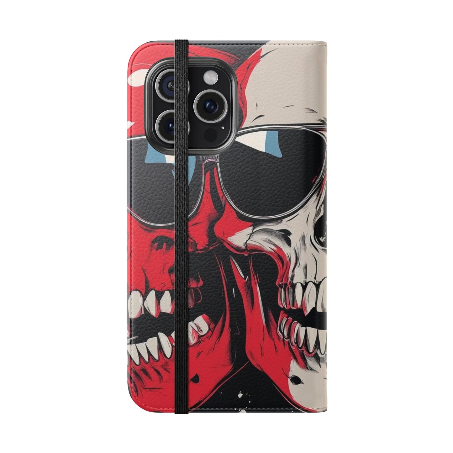 We Three Skulls Flip Case