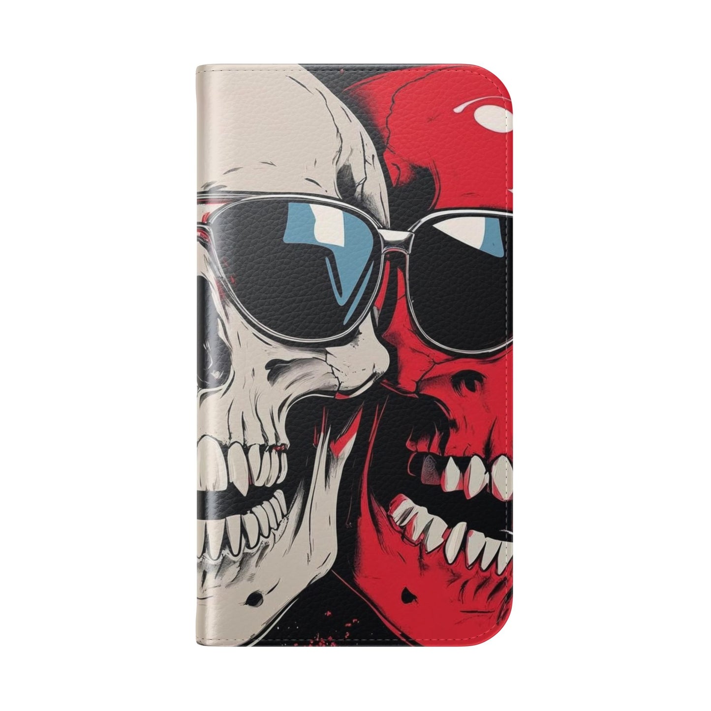 We Three Skulls Flip Case