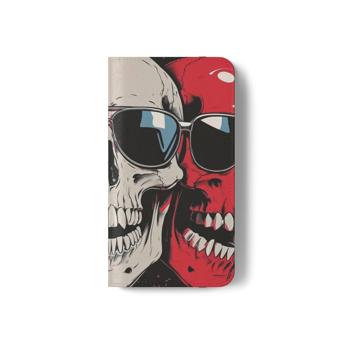 We Three Skulls Flip Case