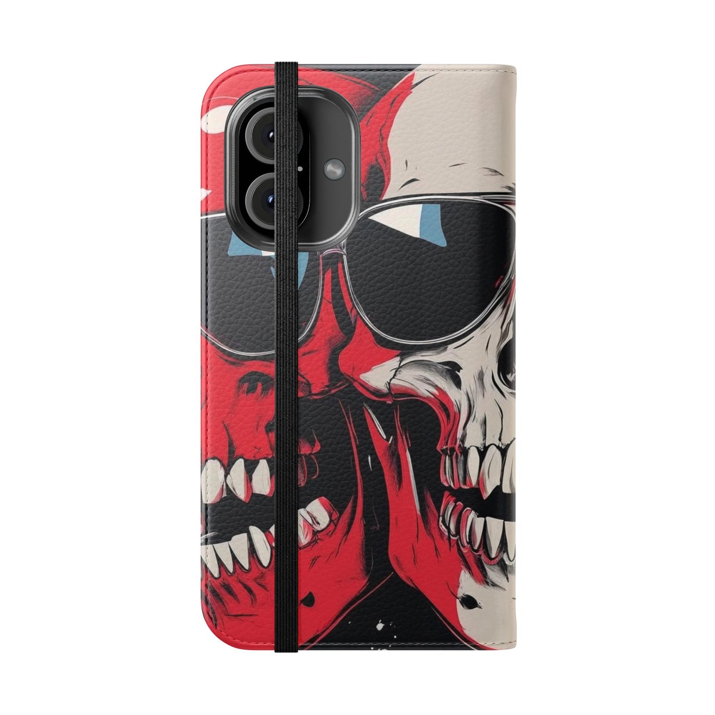 We Three Skulls Flip Case