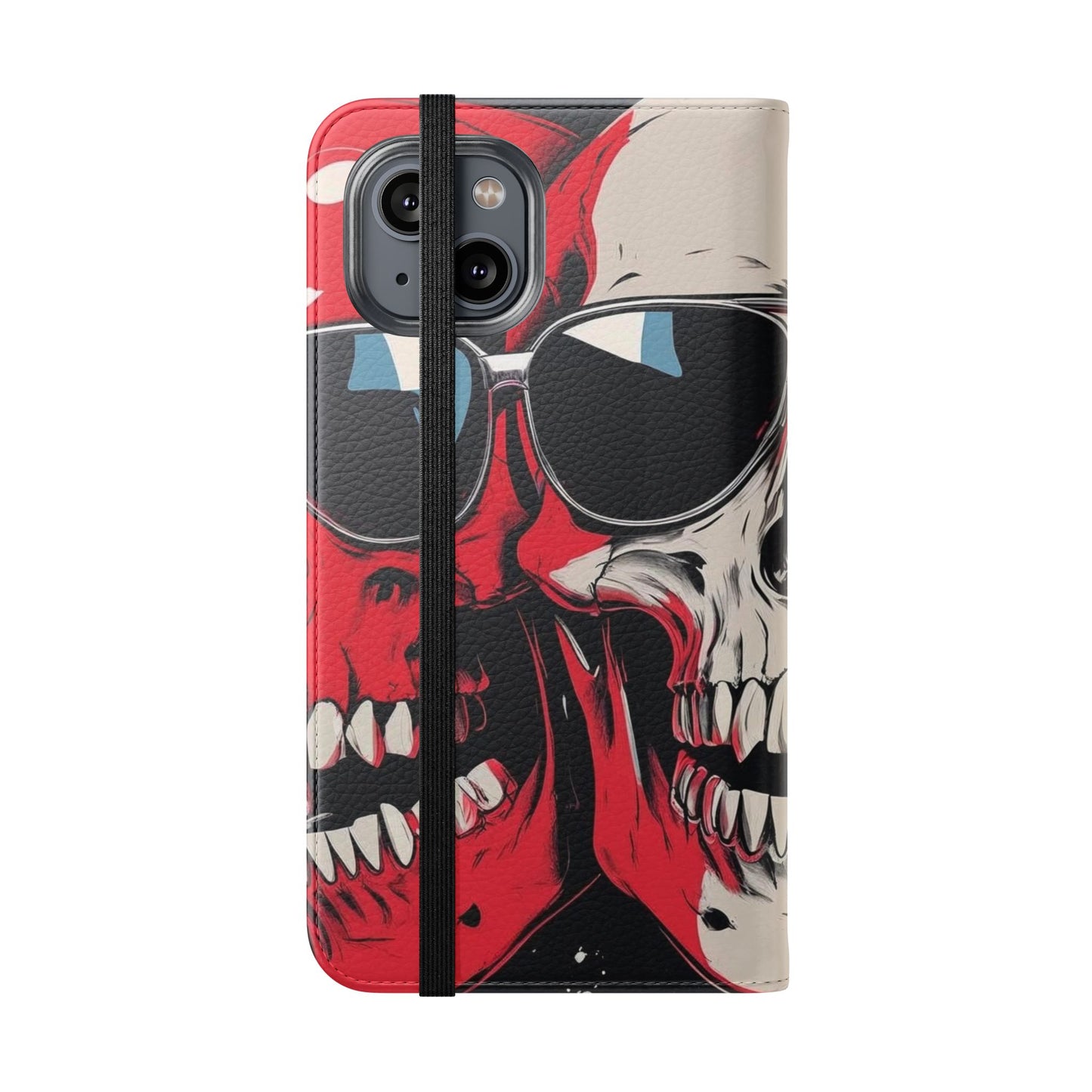 We Three Skulls Flip Case