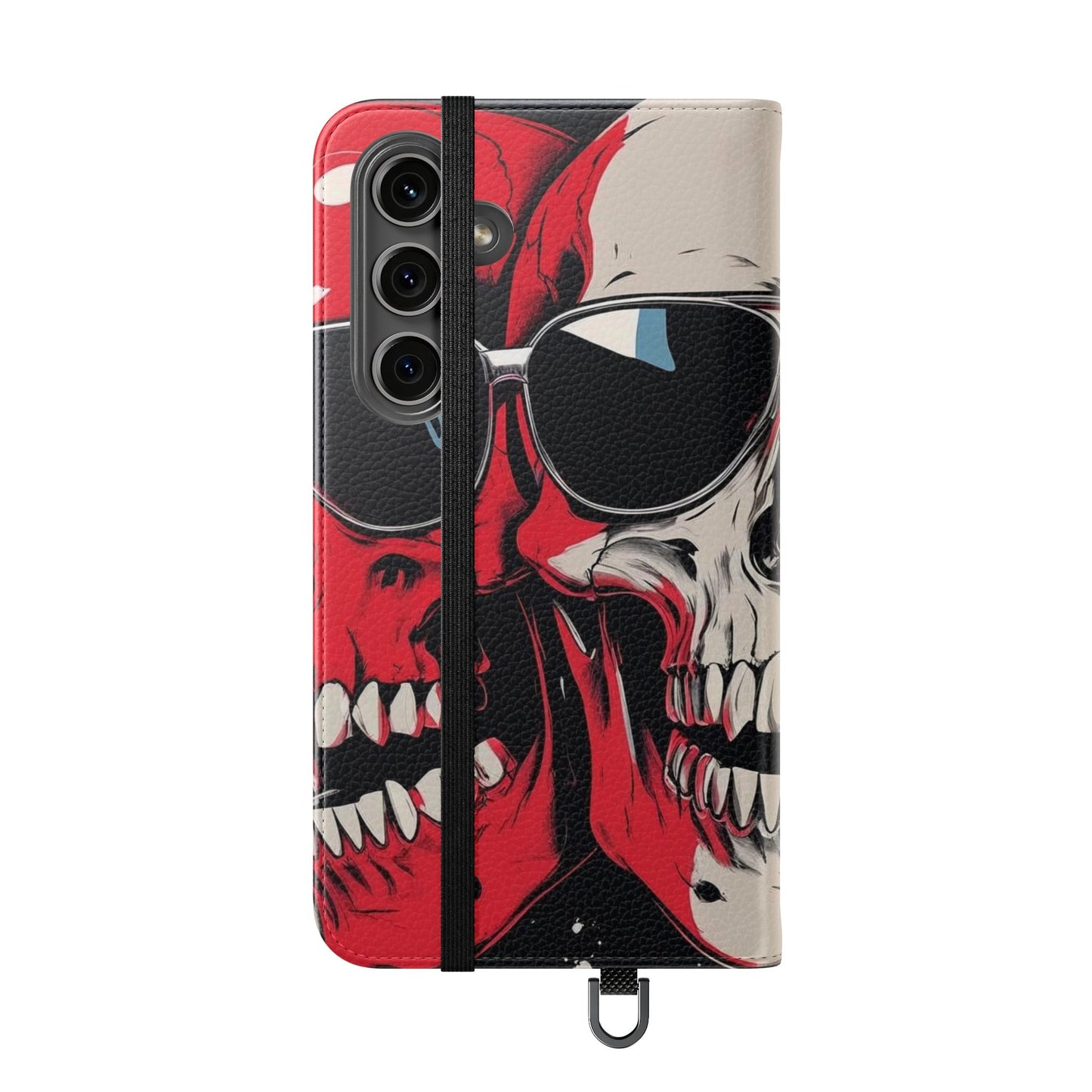 We Three Skulls Flip Case