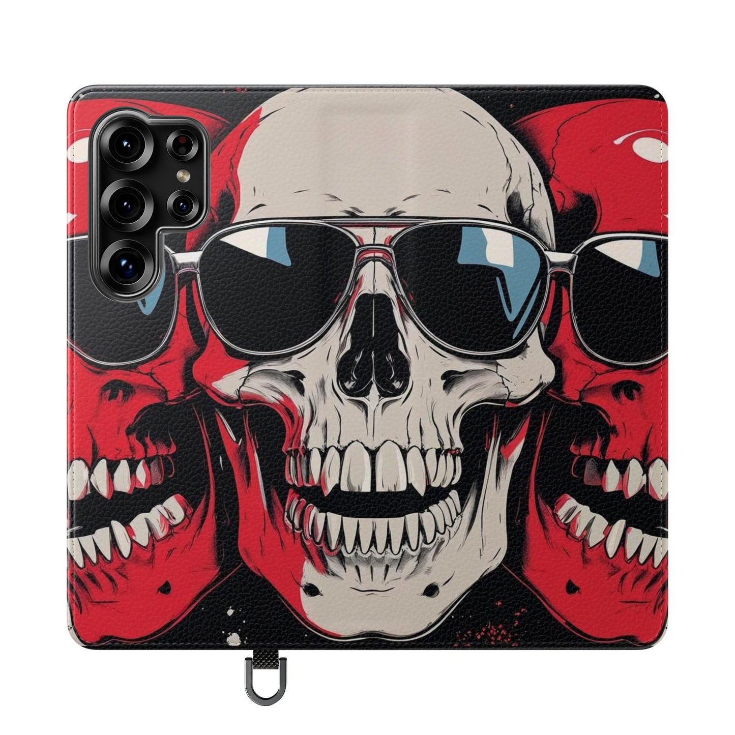 We Three Skulls Flip Case