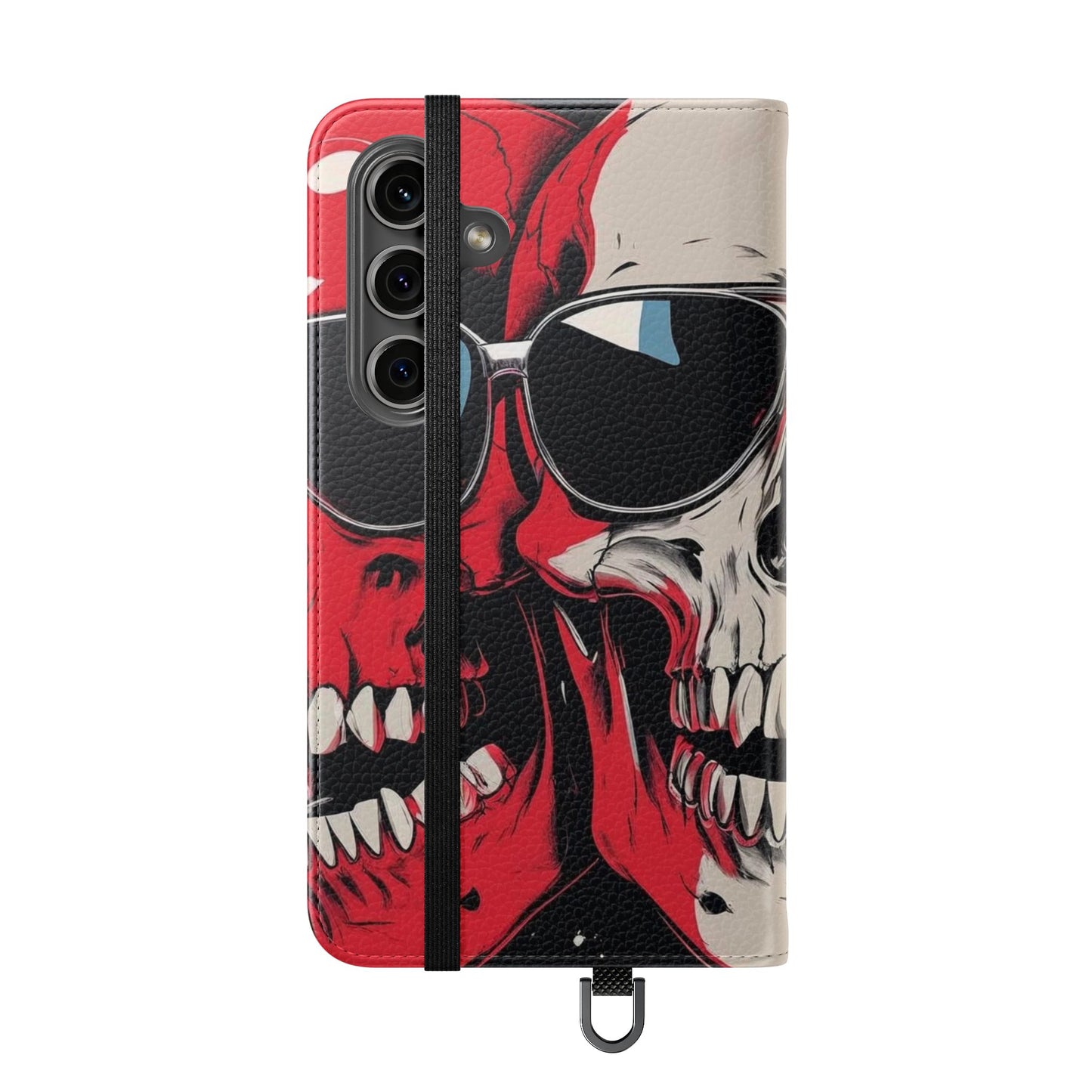 We Three Skulls Flip Case