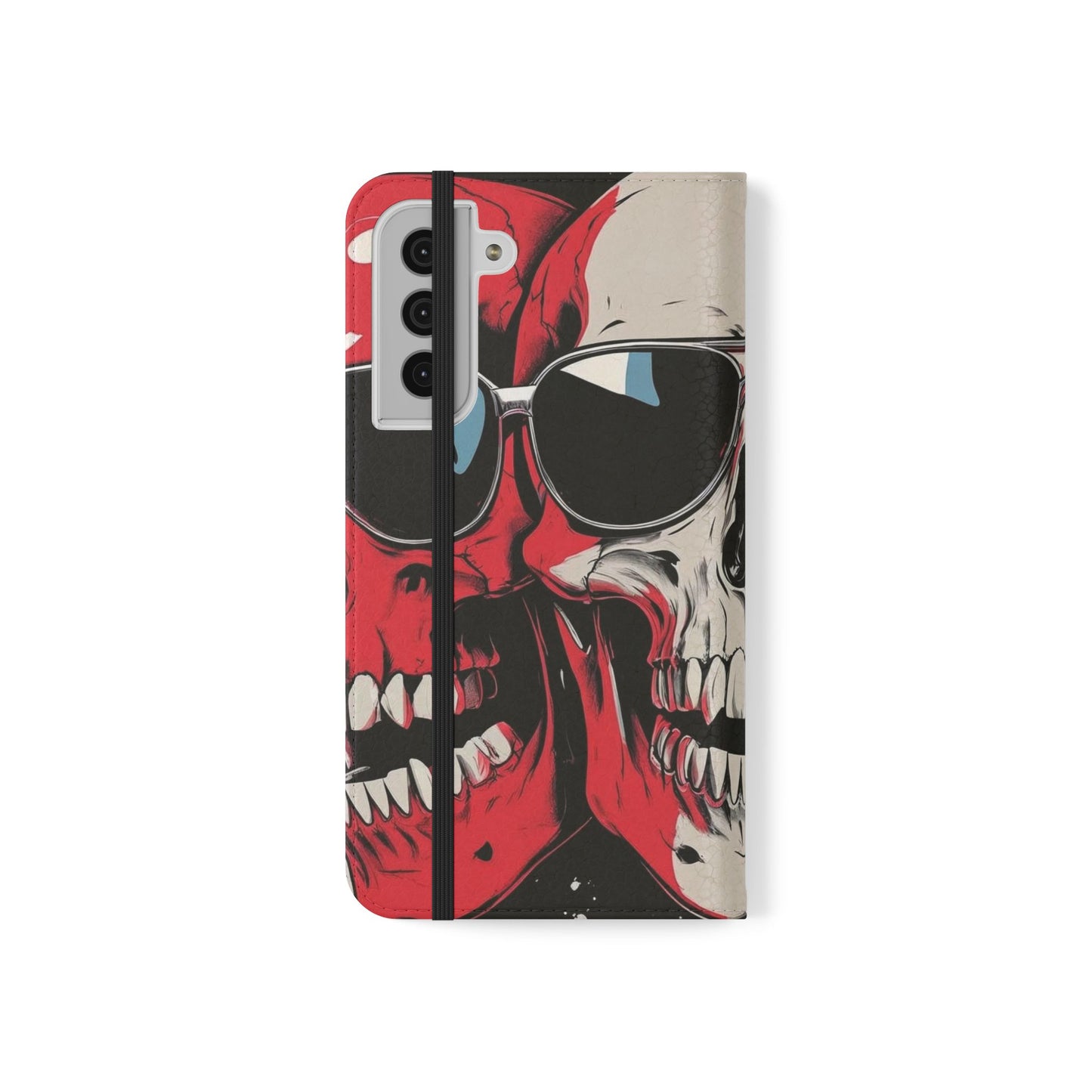 We Three Skulls Flip Case