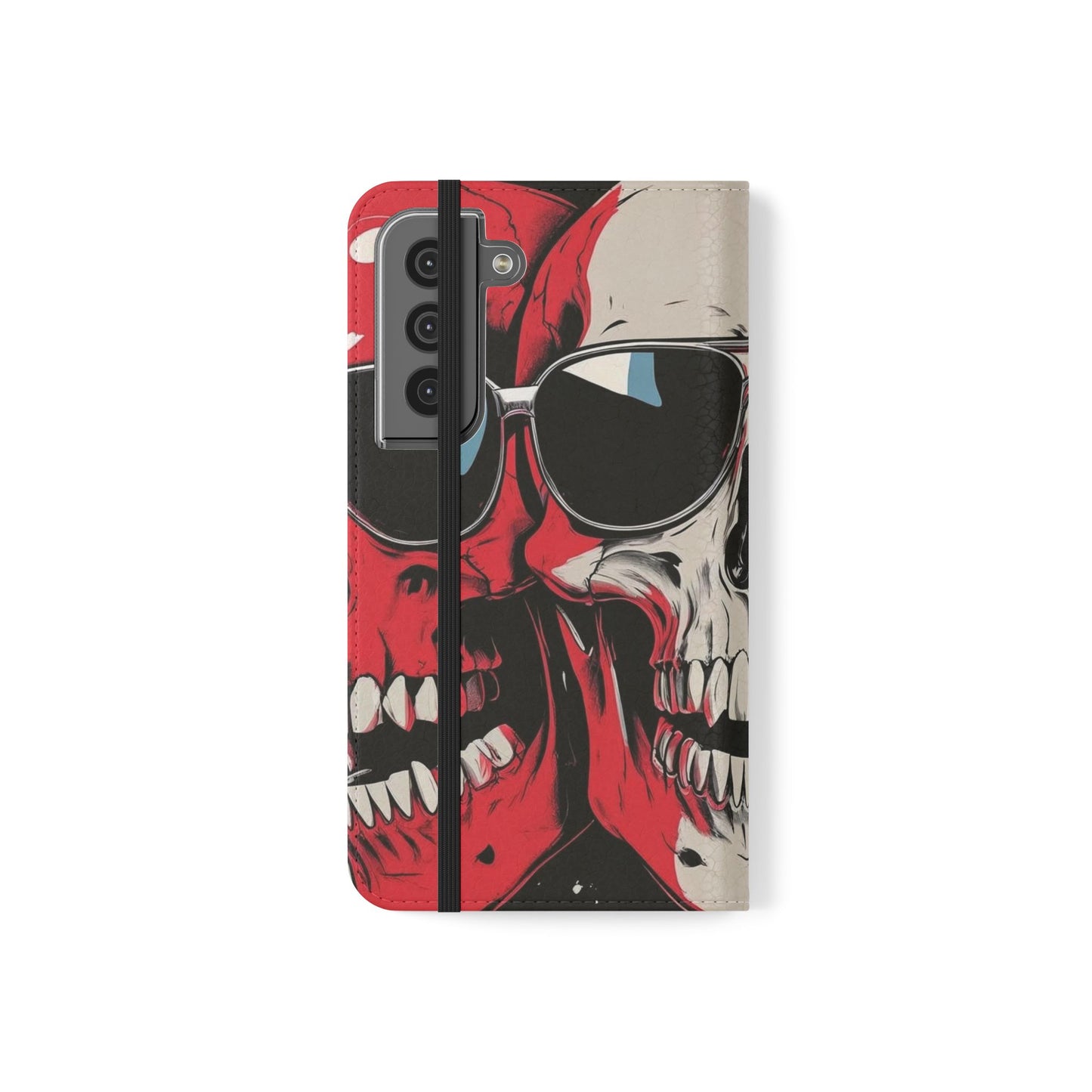 We Three Skulls Flip Case