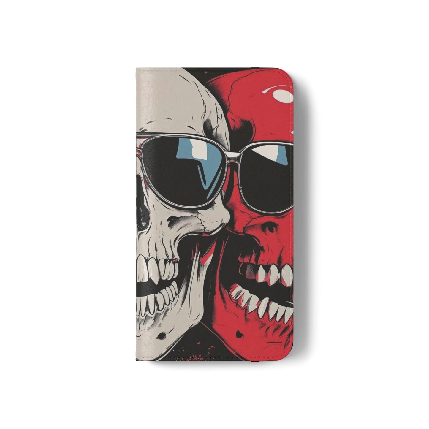 We Three Skulls Flip Case