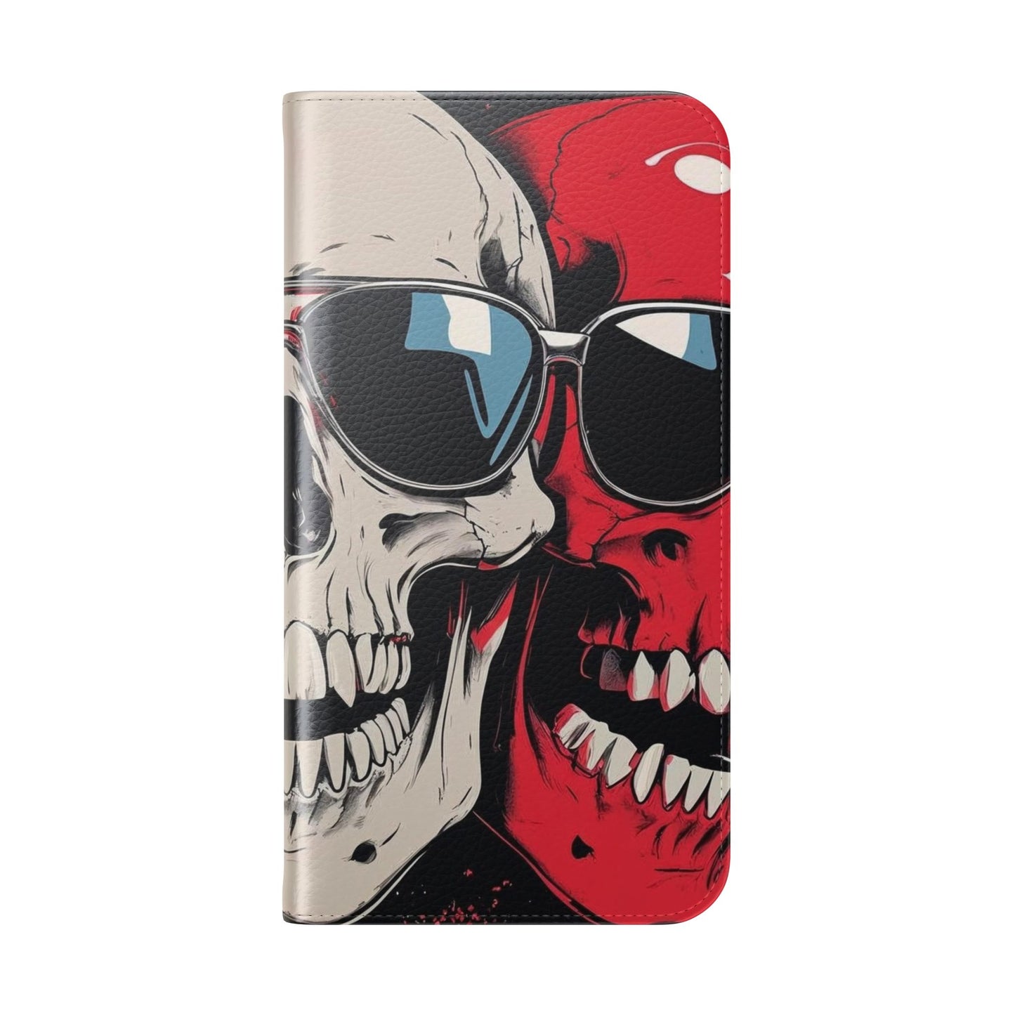 We Three Skulls Flip Case